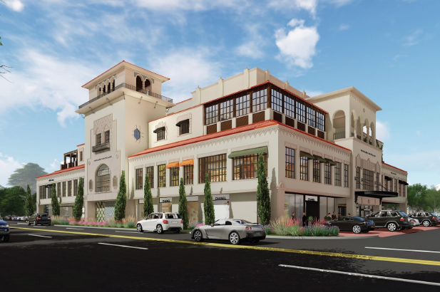 White building in southwestern style architecture